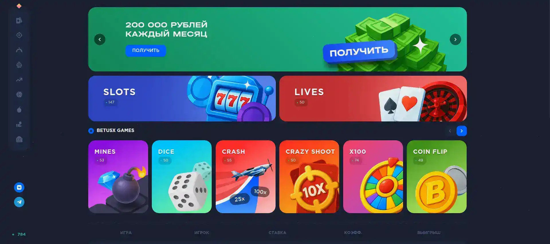 Промо акции Hotskins казино